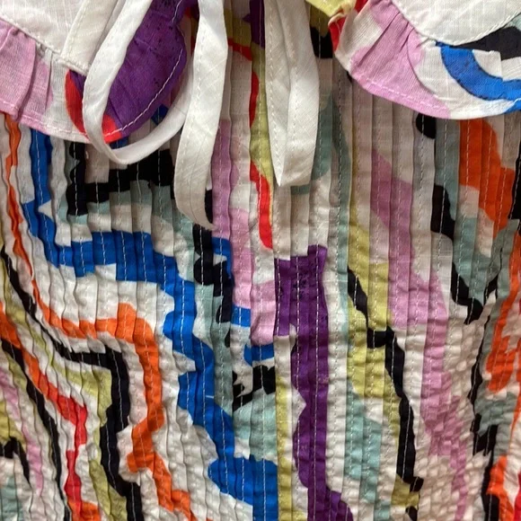 New Women’s Maeve Abstract Pintucked Blouse By Anthropologie!!🔥🔥🔥 - Picture 8 of 13